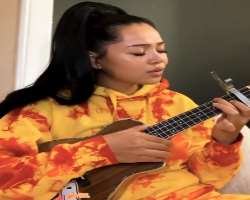 The TikTok star can also play the ukulele.